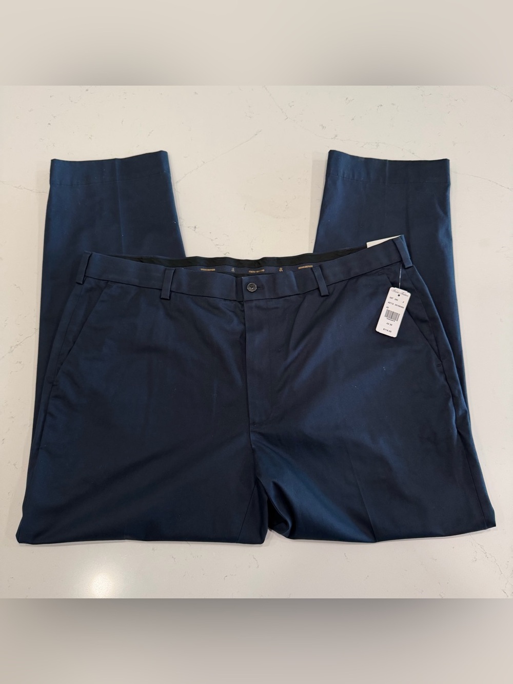 Brooks Brothers Men’s Navy Clark Fit Advantage Chino NWT - 42x30
